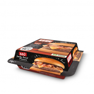 БАРБЕКЮ  БУРГЕР 210Г ЗАМРАЗЕН 6 БРОЯ В КАШОН