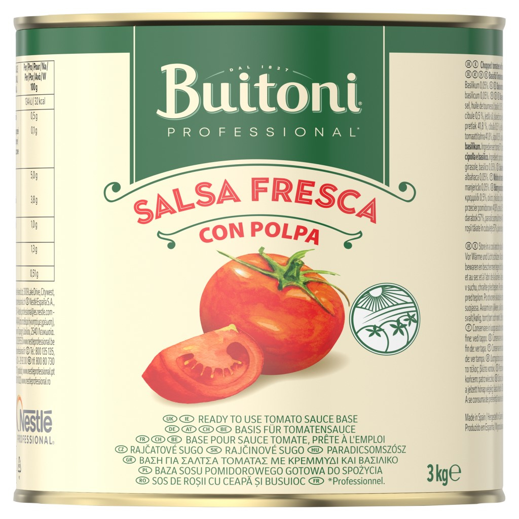 СОС ОТ ПРЕСНИ ДОМАТИ С ПАРЧЕНЦА BUITONI 3КГ