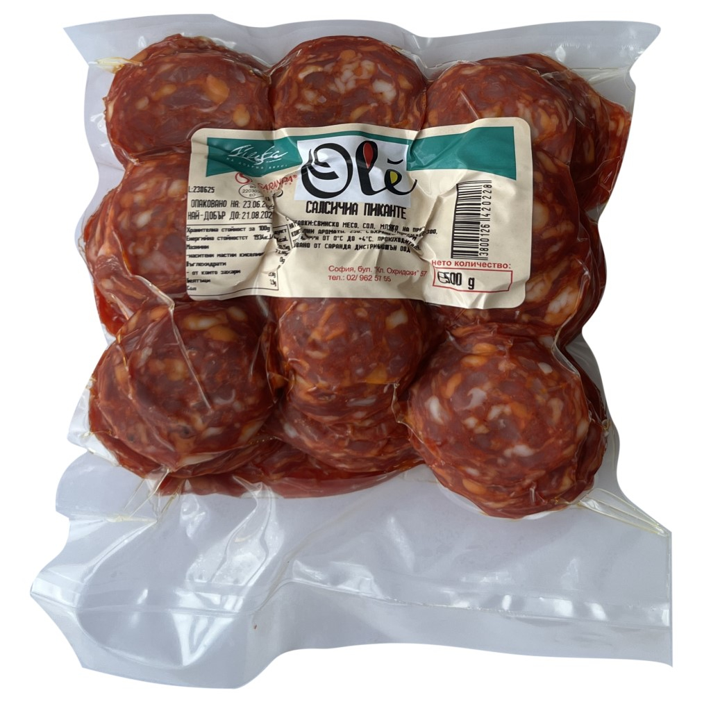 САЛАМ САЛСИЧИА ПИКАНТЕ СЛАЙС 500гр